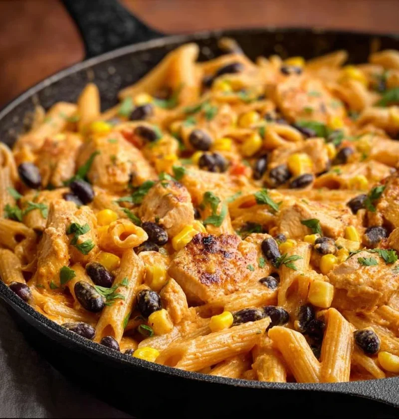 Southwest Chicken Penne Alfredo Recipe