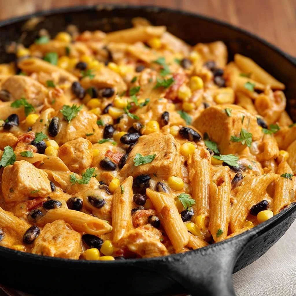 Southwest Chicken Penne Alfredo Recipe