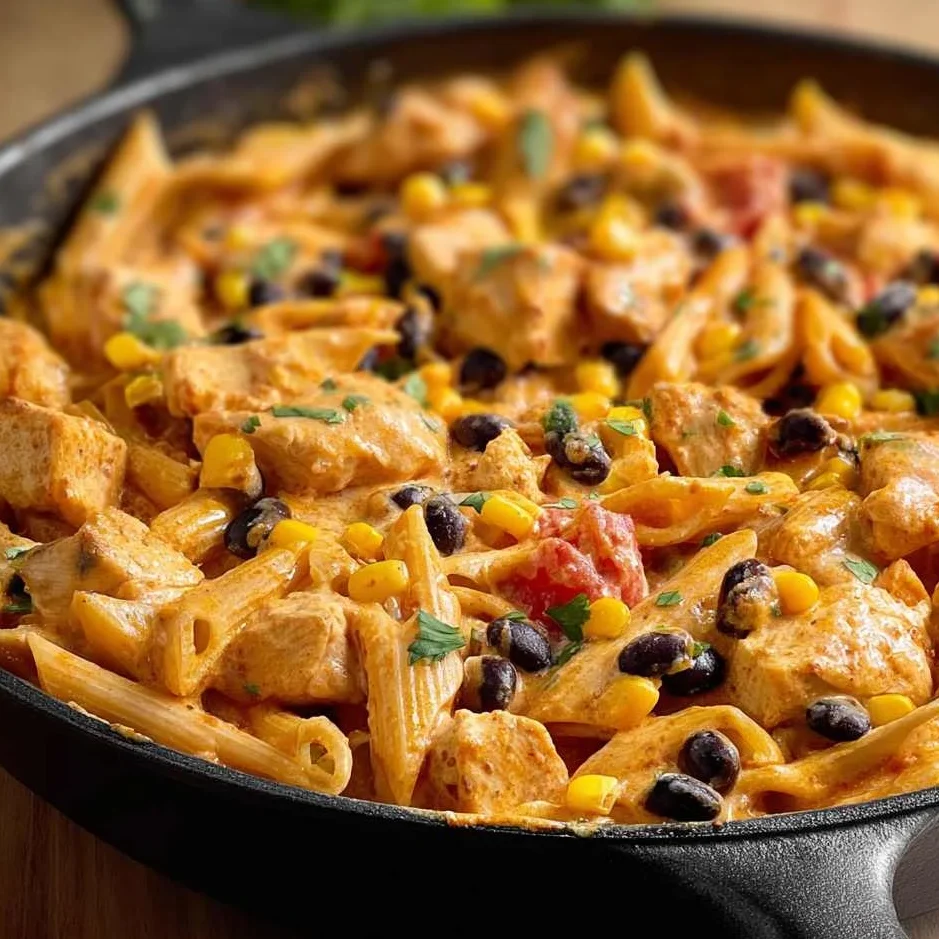 Southwest Chicken Penne Alfredo Recipe