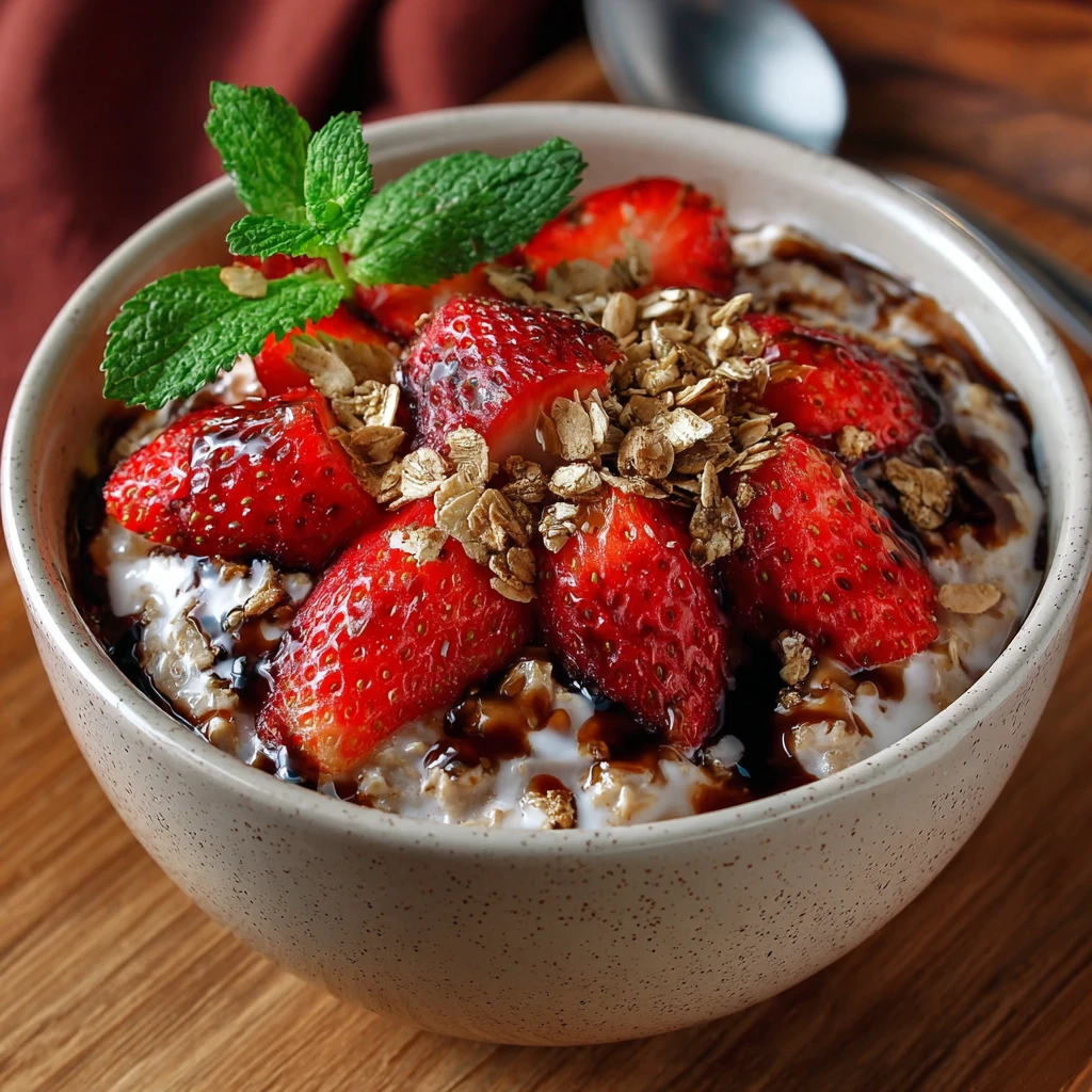 Strawberry Balsamic Overnight Oats: A Delicious Twist!