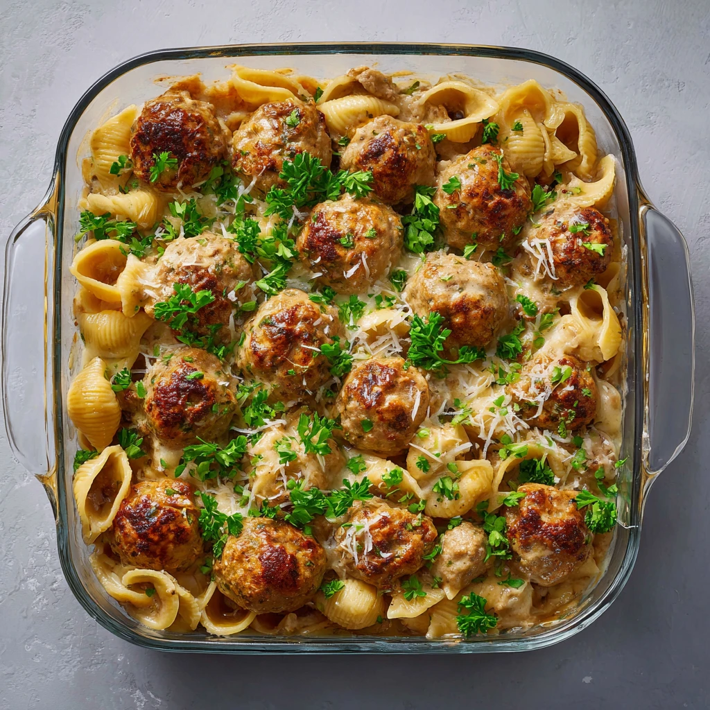 Swedish Meatball Pasta Bake Recipe