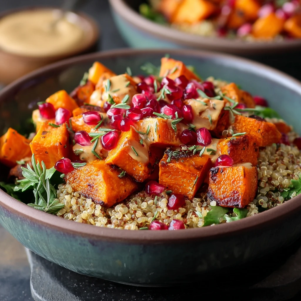 Sweet Potato Pomegranate Grain Bowls Healthy Eating