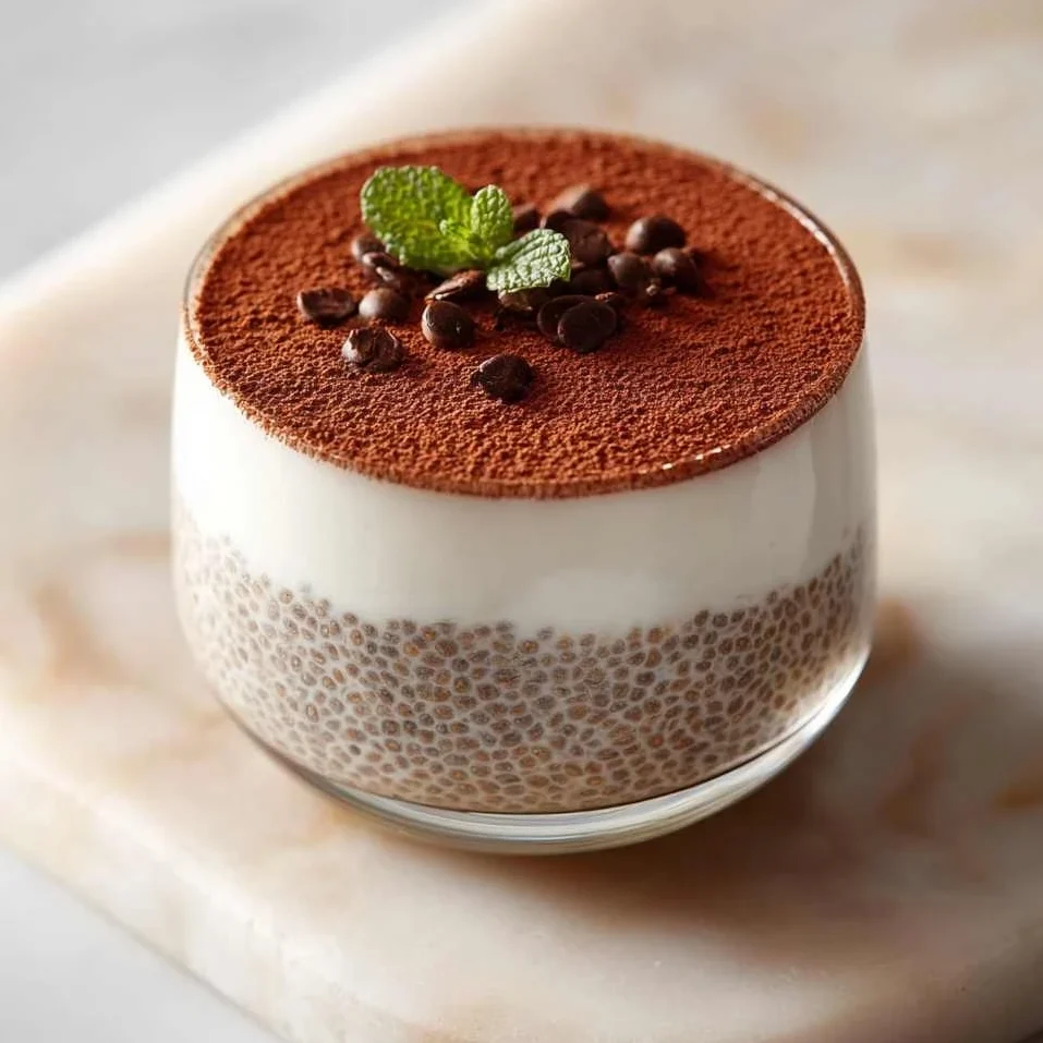 Tiramisu Chia Pudding Greek Yogurt Recipe