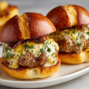 Burger Sliders with Baconnaise Sauce