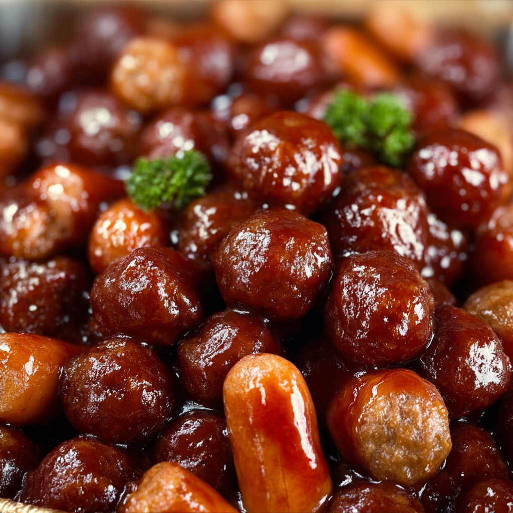 Easy Lil Smokies and Meatball Appetizer