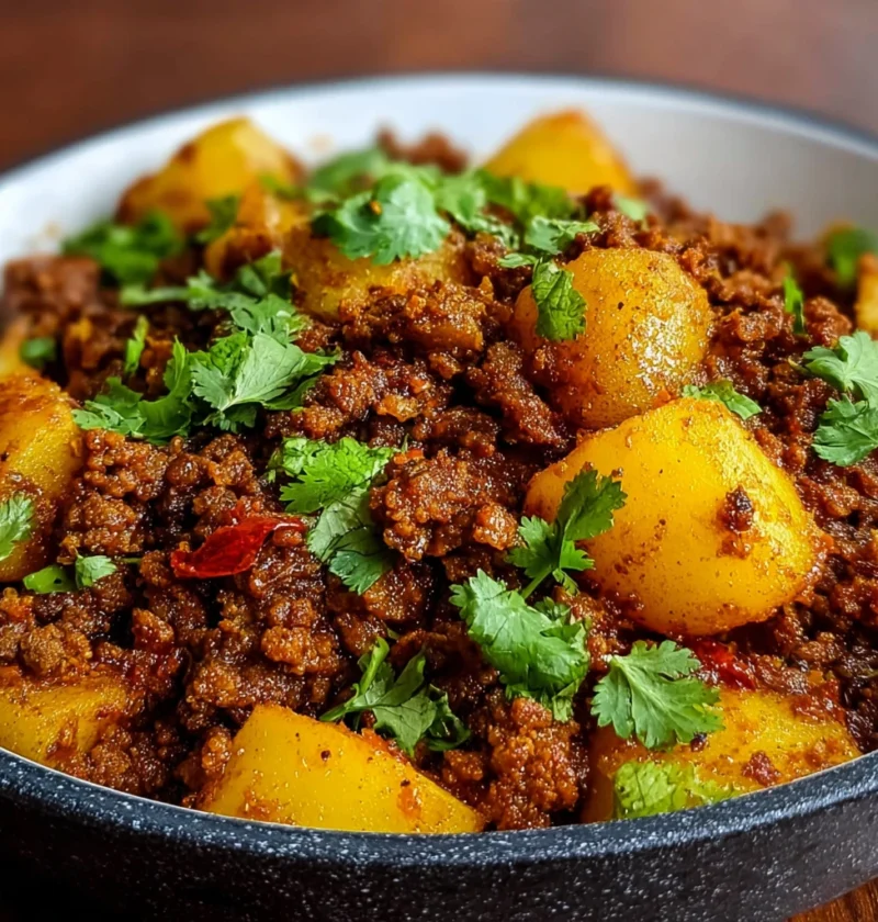 Aloo Keema Ground Meat Potatoes