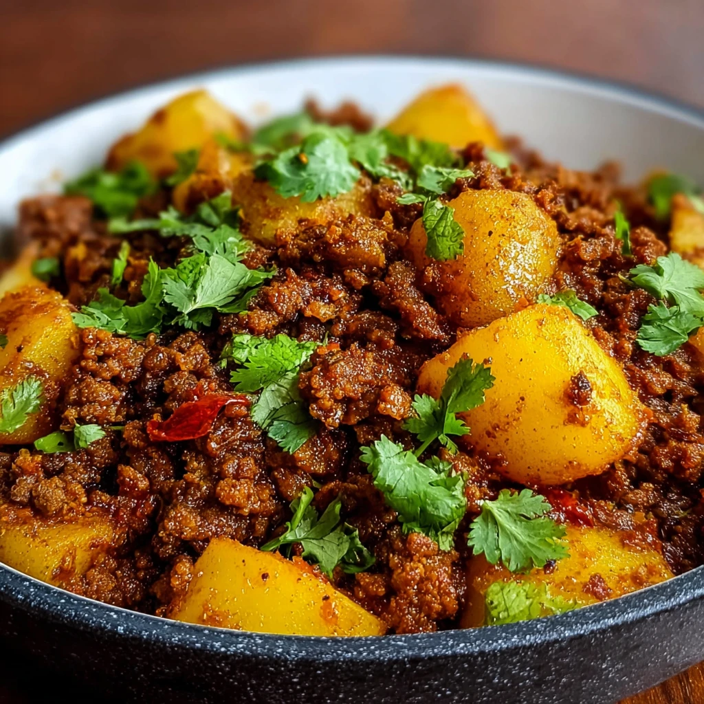 Aloo Keema (Ground Meat with Potatoes)