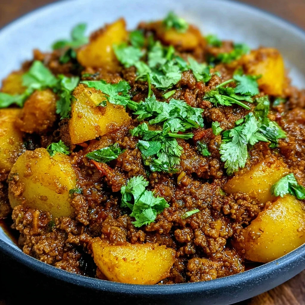 Aloo Keema Ground Meat Potatoes