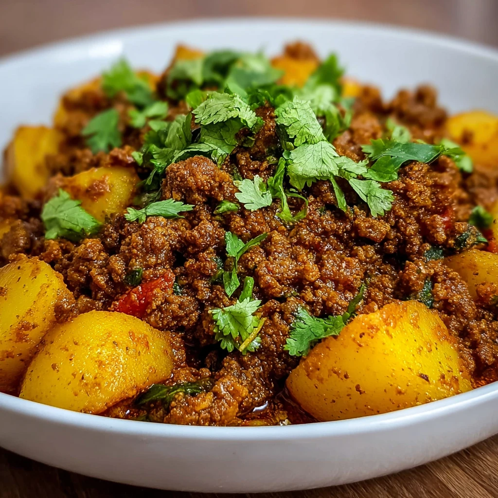 Aloo Keema Ground Meat Potatoes