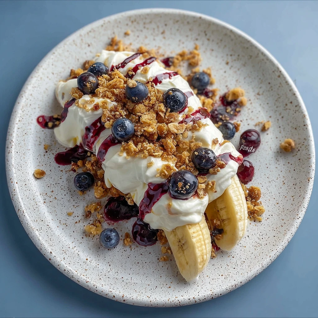Blueberry Crumble Banana Split