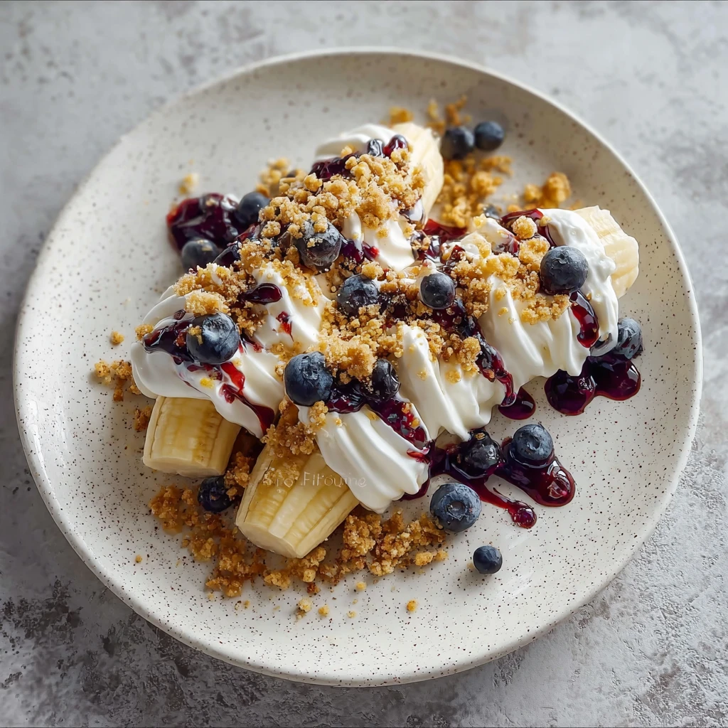 Blueberry Crumble Banana Split