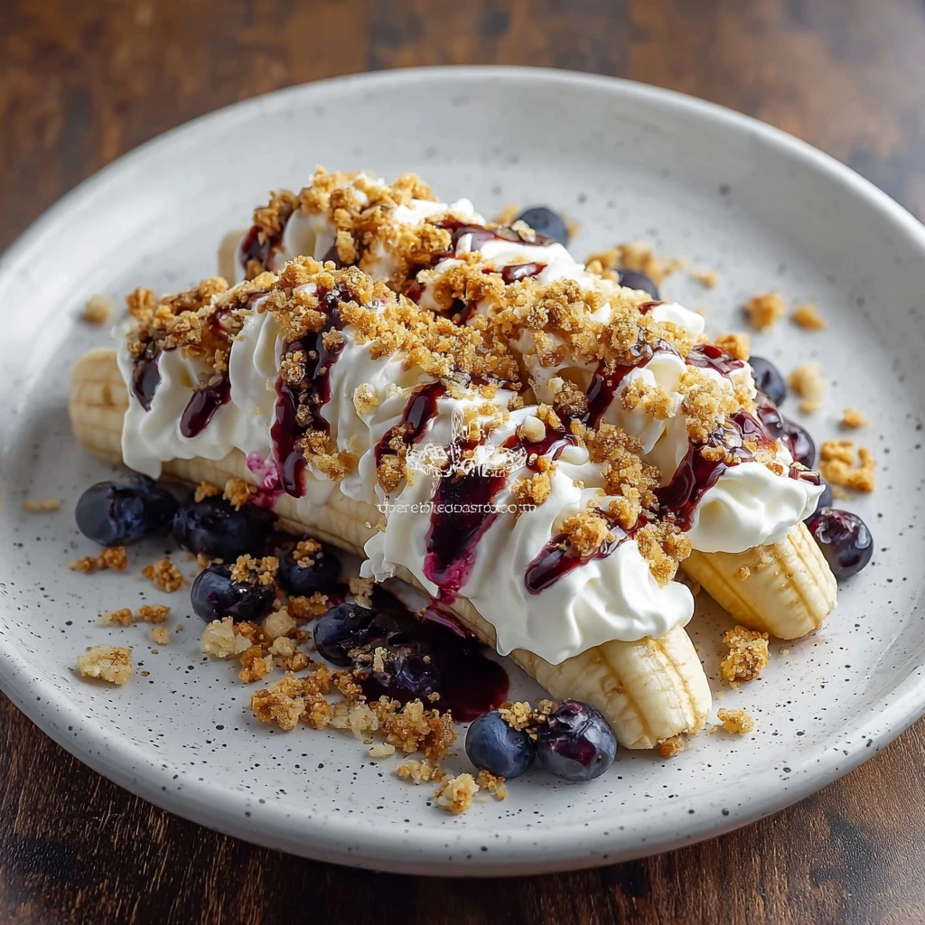 Blueberry Crumble Banana Split
