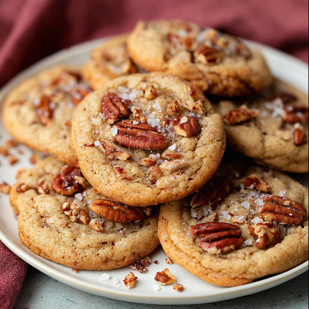 Brown Butter Maple Pecan Cookies