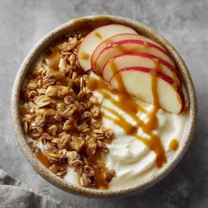 Caramel Apple Pie Yogurt Bowl
