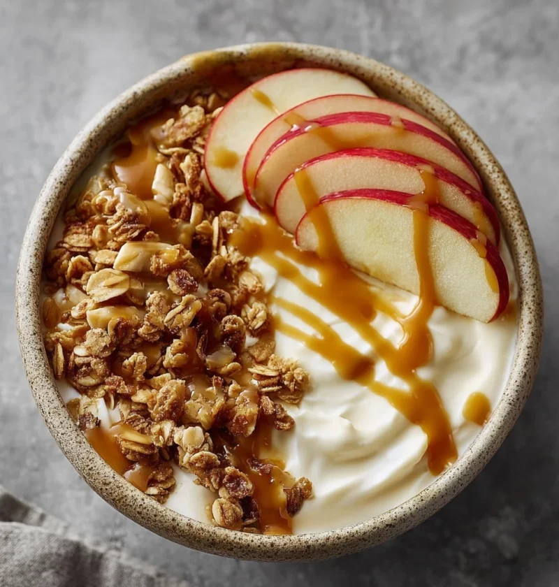 Caramel Apple Pie Yogurt Bowl