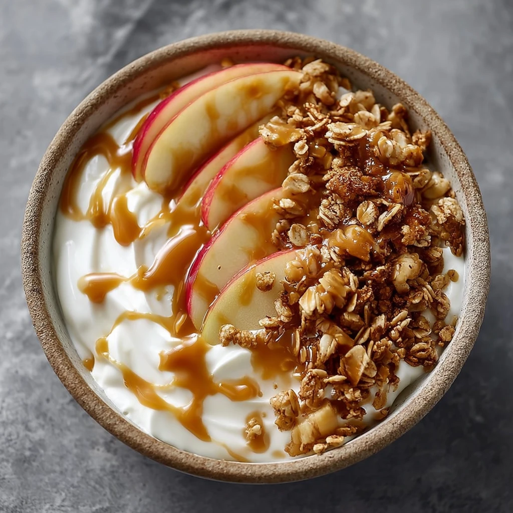 Caramel Apple Pie Yogurt Bowl