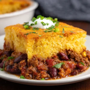 Chili Cornbread Casserole