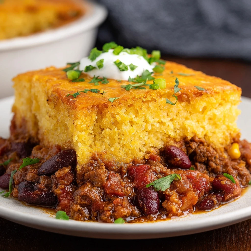 Chili Cornbread Casserole