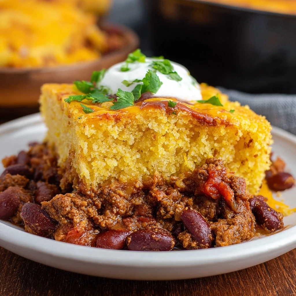 Chili Cornbread Casserole