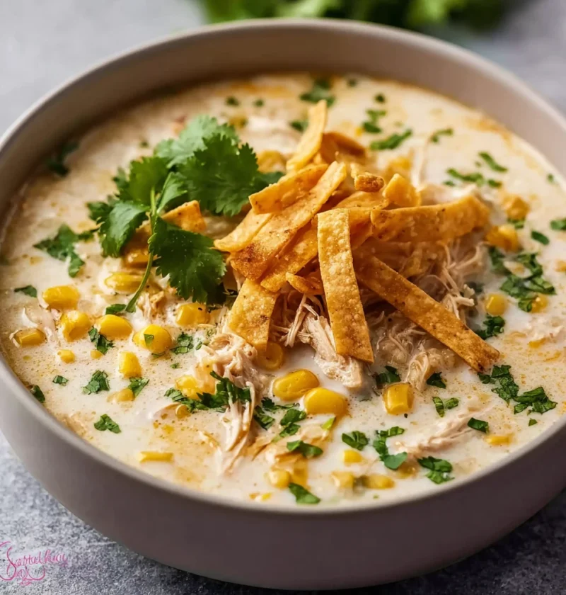 Creamy White Chicken Enchilada Soup