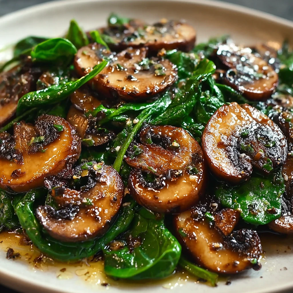 Create Easy Sautéed Mushrooms with Spinach in Just 5 Steps!