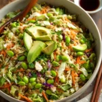 Chicken Satay Crispy Rice Salad Bowls