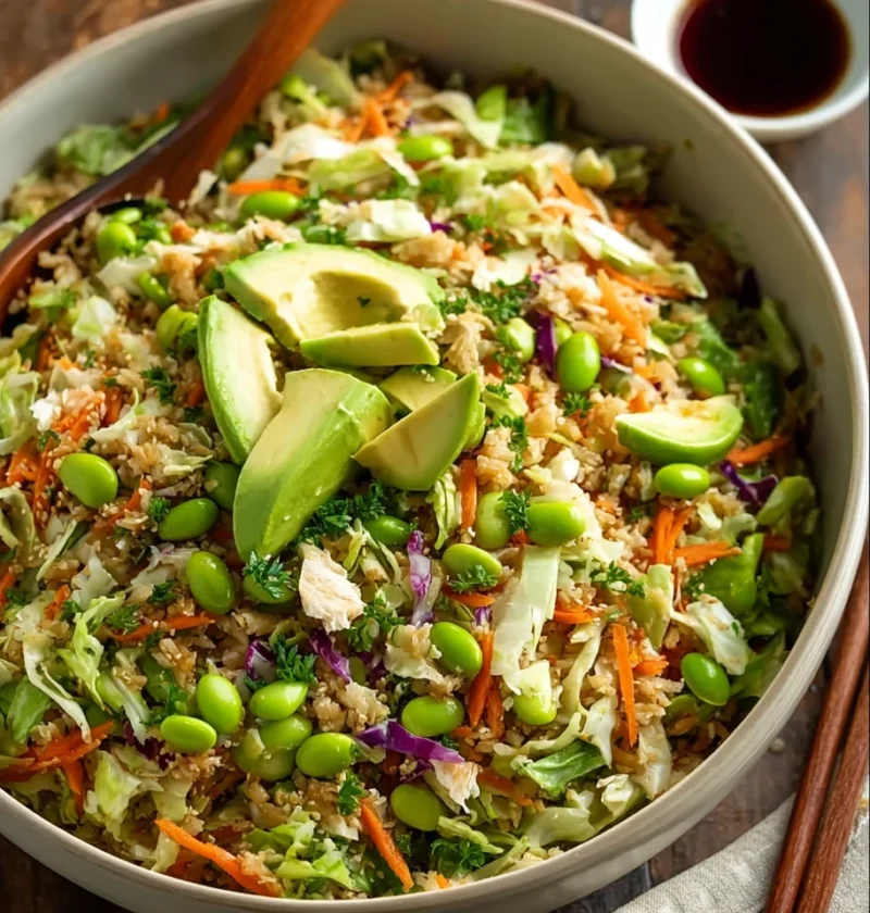 Crispy Rice Salad High Protein
