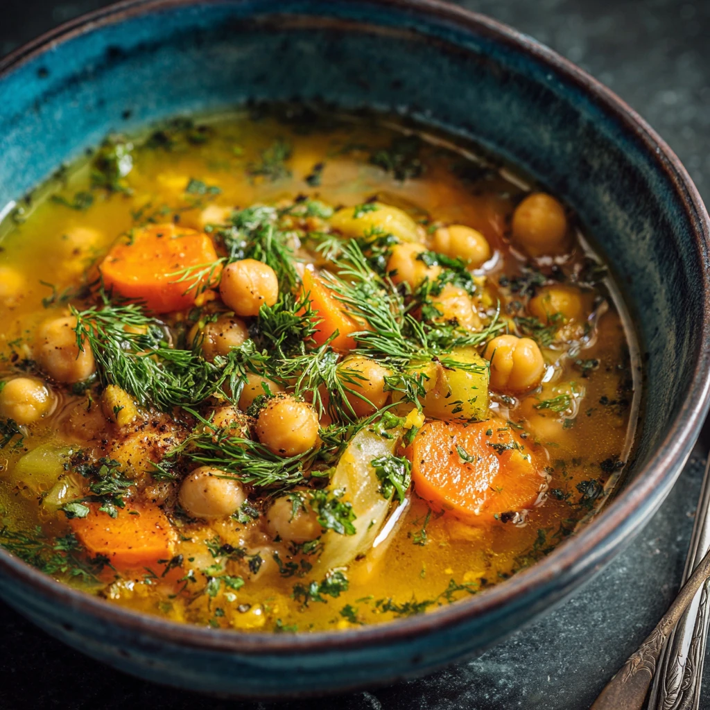 Greek Chickpea Soup Revithia