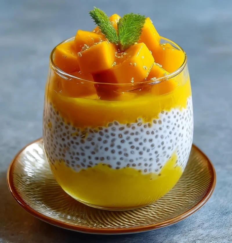 Mango Sago Dessert Pudding