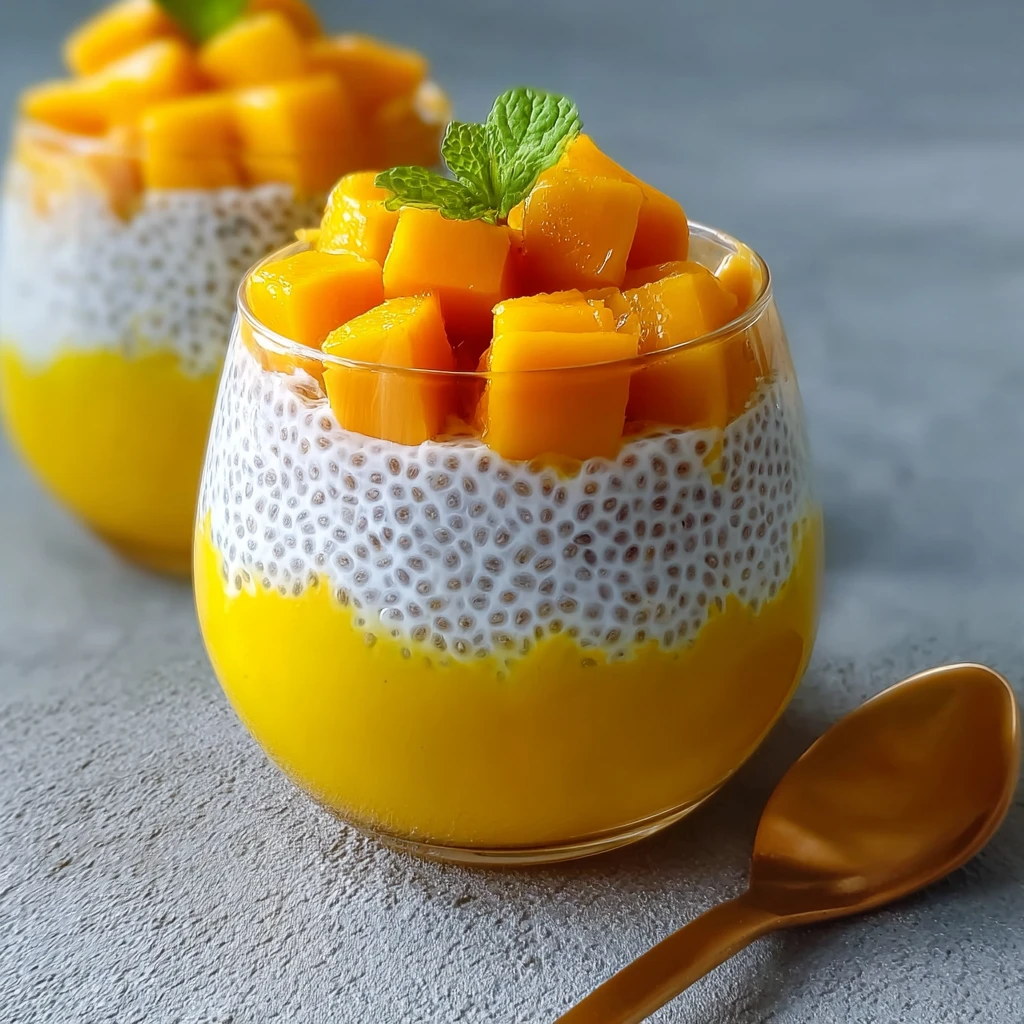 Mango Sago Dessert Pudding