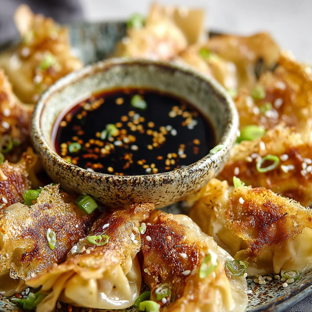 Garlic Ginger Chicken Potstickers