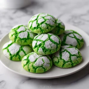 Green Crinkle Cookies Recipe
