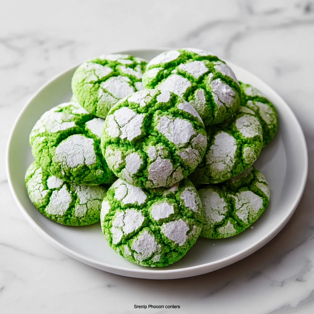 Green Crinkle Cookies Recipe