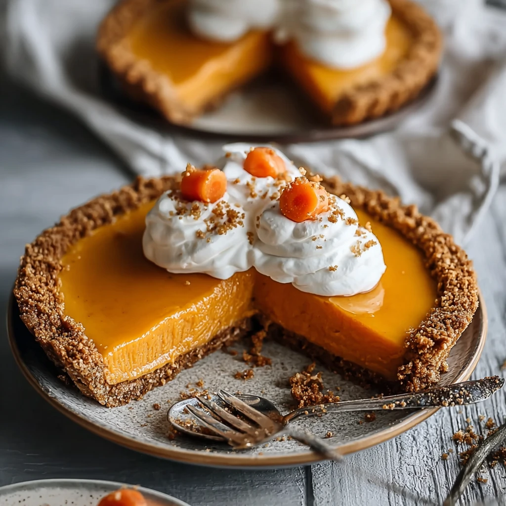 Honey Carrot Pie with Biscoff Crust: A Creamy Sweet Surprise