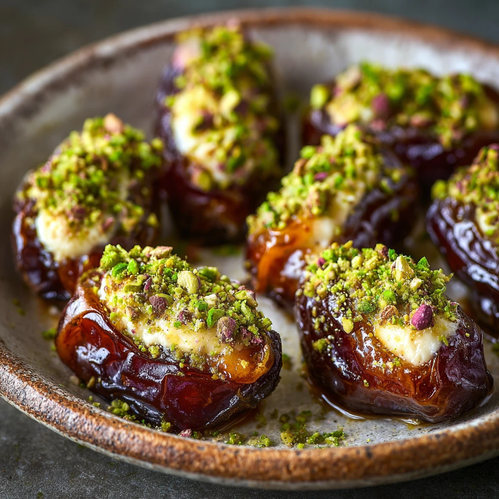 Honey Pistachio Ricotta Stuffed Dates: An Easy and Elegant Sweet Treat