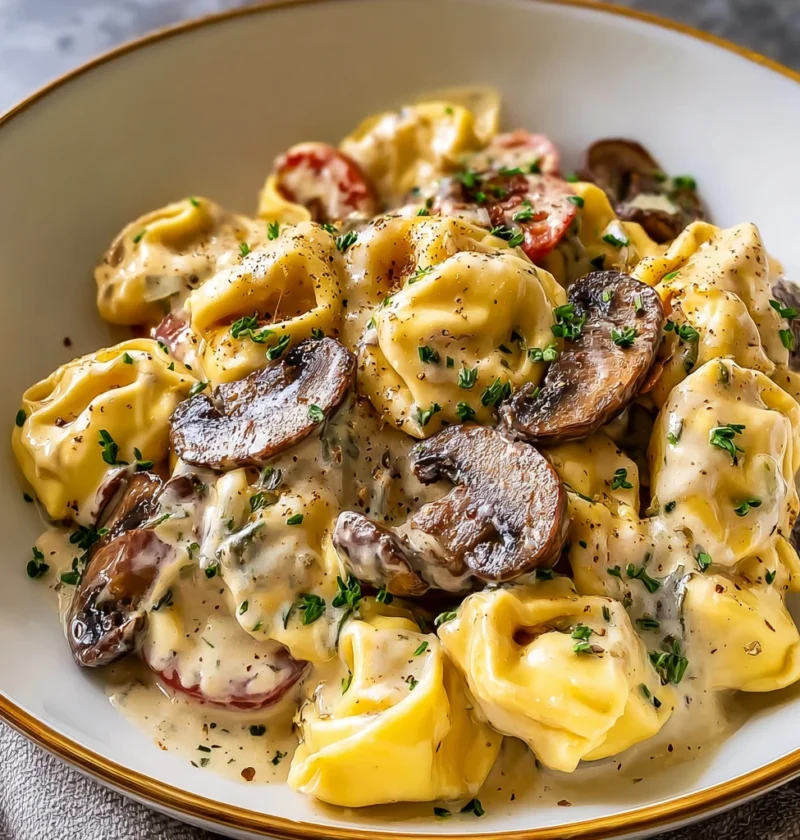 Indulge Cheesesteak Tortellini Rich Provolone Sauce Today