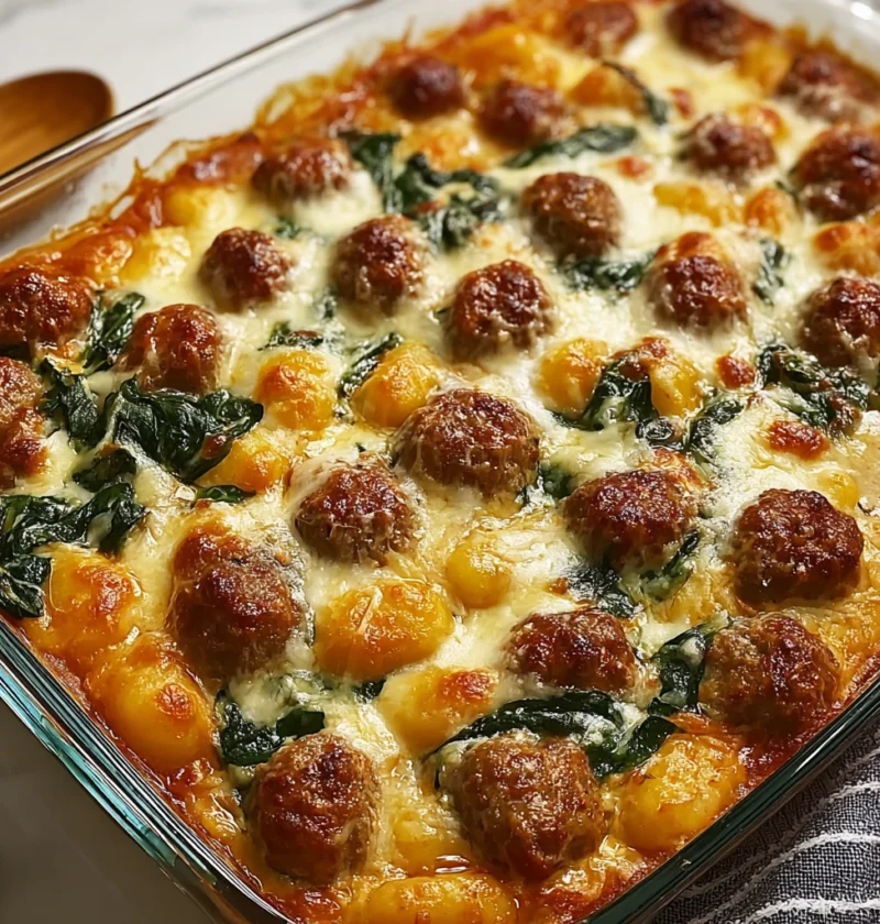 Indulge Creamy Italian Sausage Spinach Gnocchi Bake Tonight