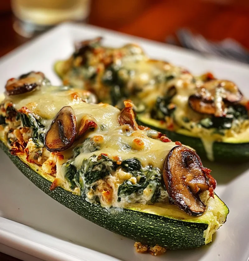 Indulge Creamy Ricottastuffed Zucchini Boats Tonight