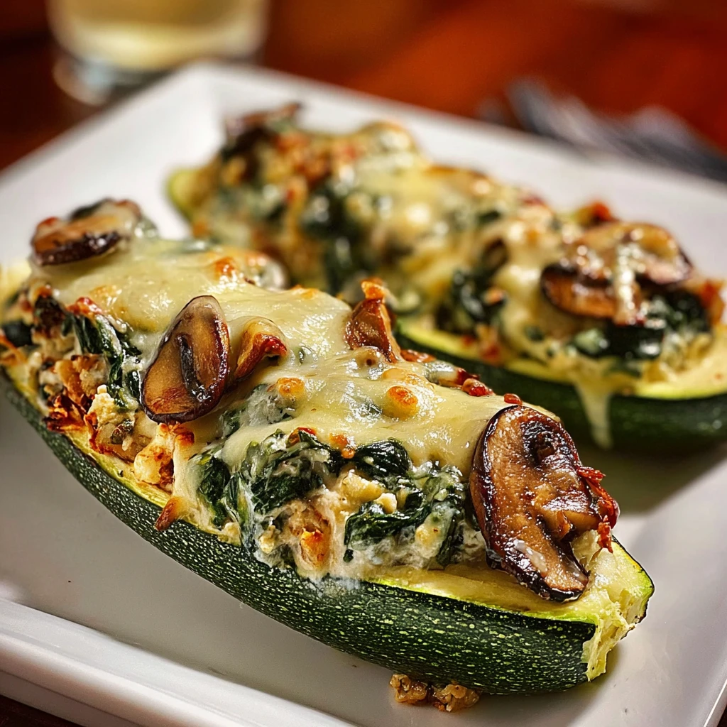 Indulge in Creamy Ricotta-Stuffed Zucchini Boats Tonight!