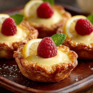 Lemon Cheesecake Crescent Cups (Easy Crescent Roll Dessert)