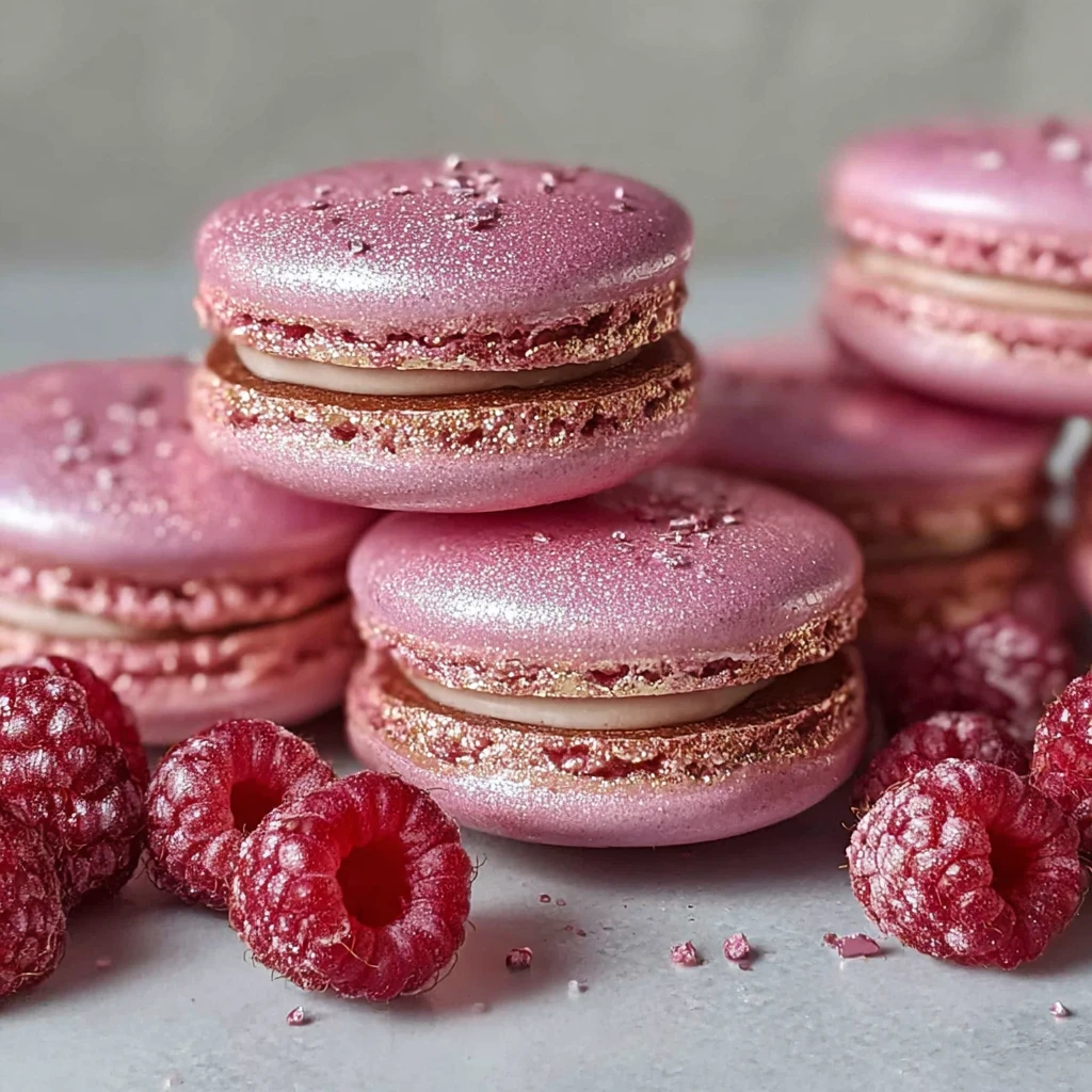 Nut Free Raspberry Truffle Macarons