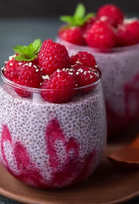 Raspberry Chia Pudding