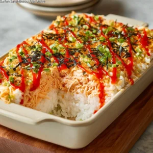 Salmon Sushi Bake  Recipe