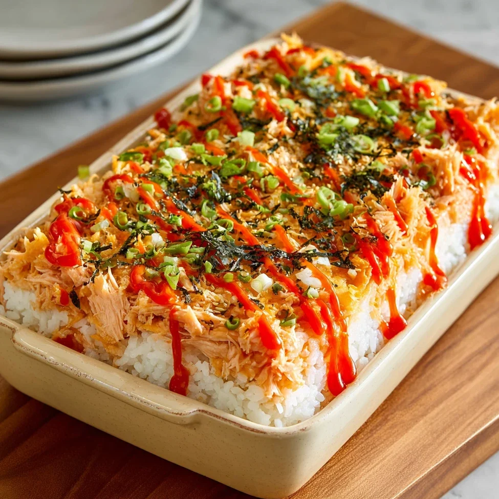 Salmon Sushi Bake Recipe