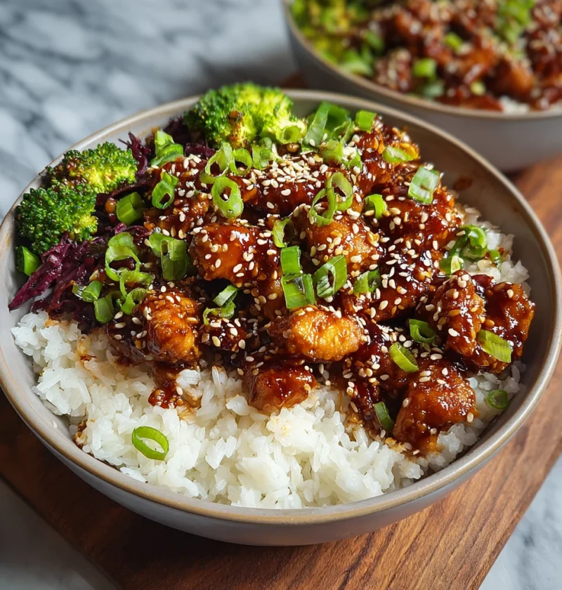 Sesame Chicken Bowls