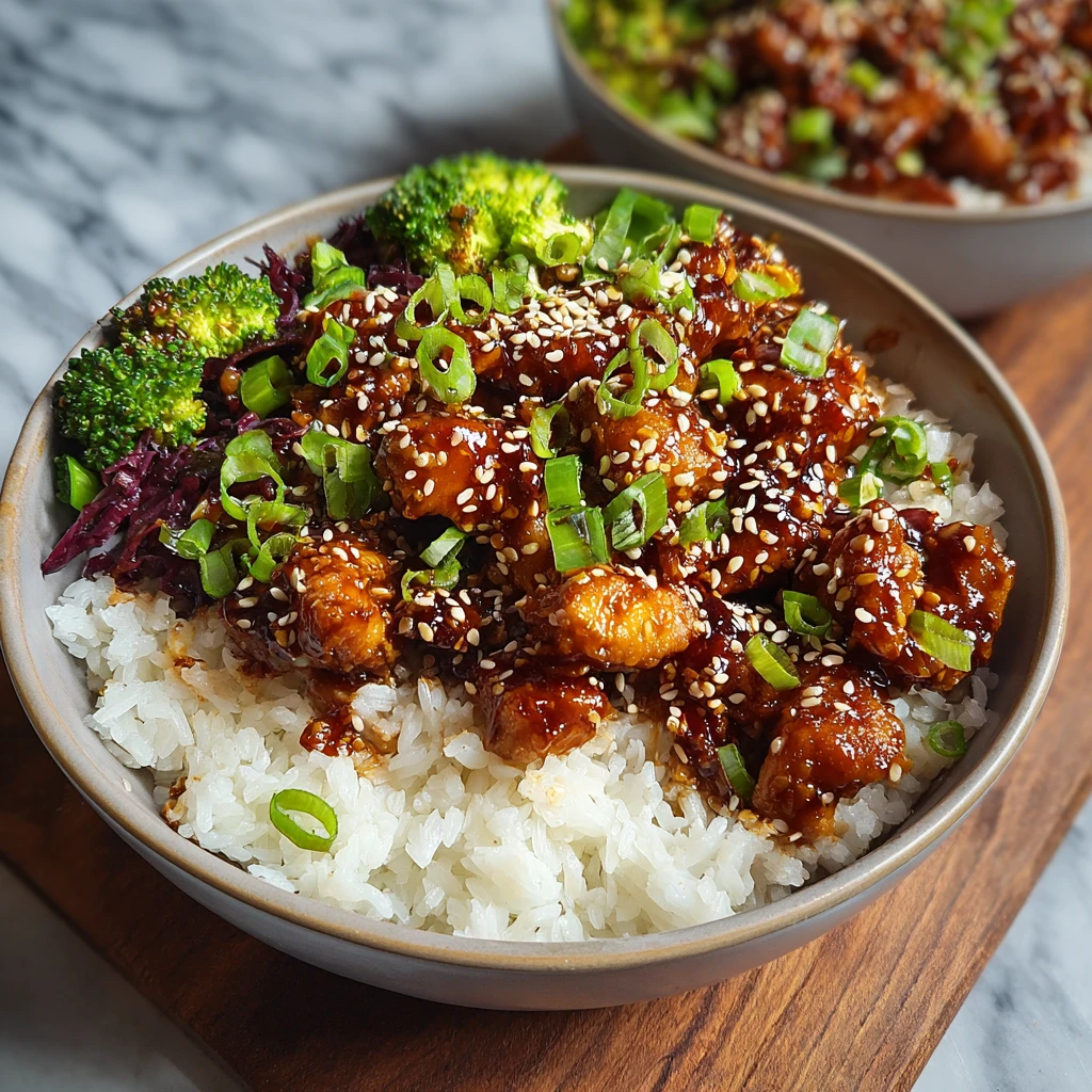 Sesame Chicken Bowls