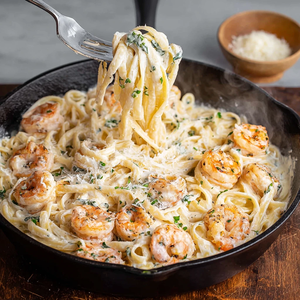 Shrimp Alfredo Pasta