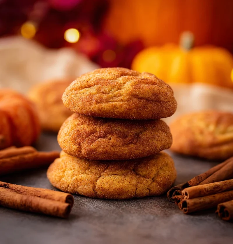 Soft Pumpkin Snickerdoodle Cookies Recipe