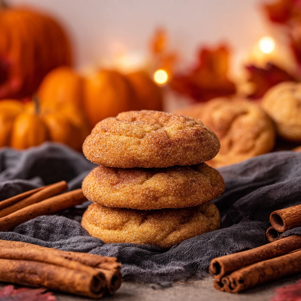 Soft Pumpkin Snickerdoodle Cookies Recipe