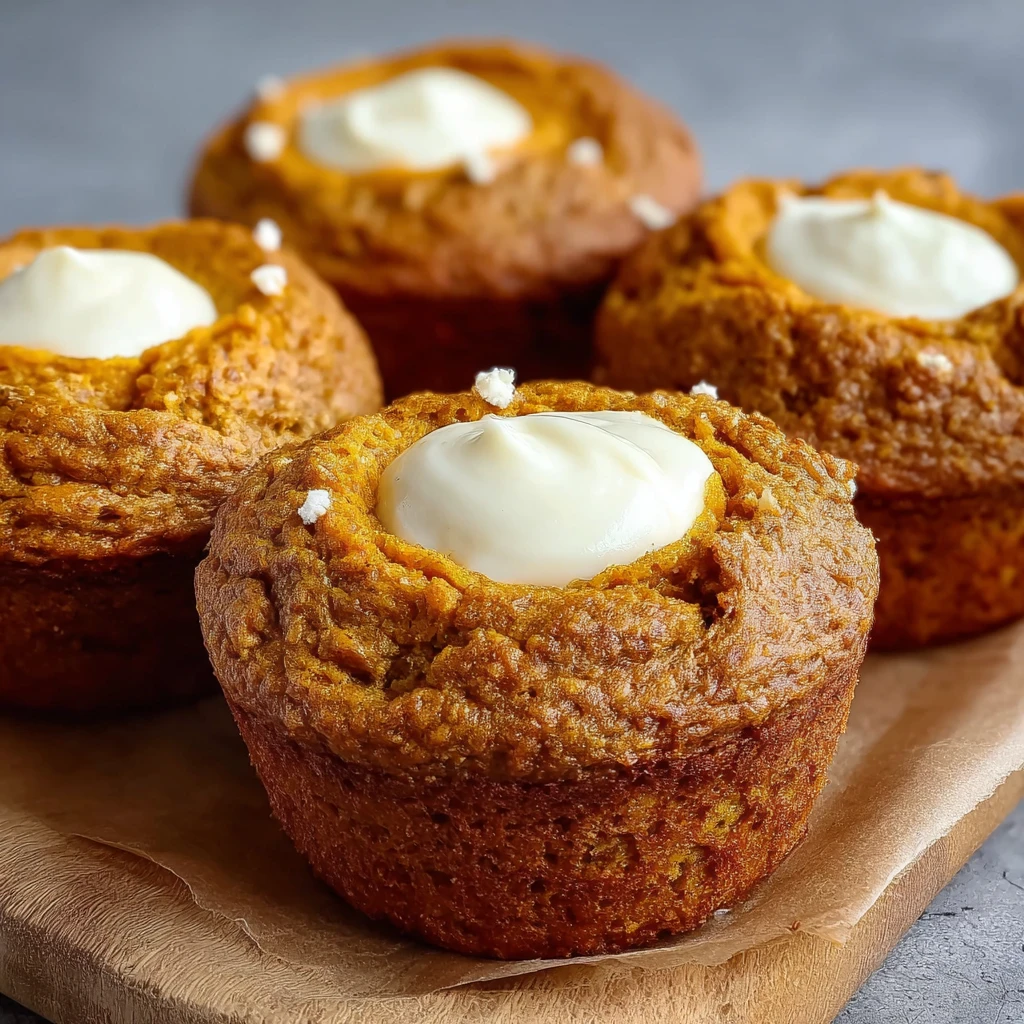 Sourdough Pumpkin Cream Cheese Muffins